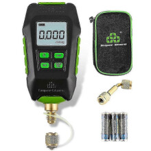 Digital Vacuum Gauge,hvac -vacuum Gauge Tester with 6 Units 7/16in-20unf(1/4in Sae),digital Vacuum Micronmeter -CN-NEW
