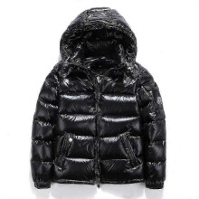 (M) Shiny Down Jacket Men's Women's Winter Jacket Stand Collar Down Jacket With Hood 2024 New -CHW