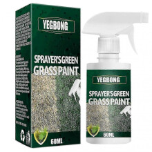 Instant Green Grass Renew Spray Paint - Uv-Resistant Lawn Shrub Dye for Outdoor Yard Restoration (60ml Can)_cd -CHAN