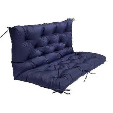 (S) Garden Outdoor Waterproof Sunscreen Casual Bench Cushion Swing Chair Cushion Cyan -CHAN