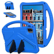For Honor Pad X8a Infinix Xpad Case Eva Tablet Cover with Handle Kickstand Children Friendly Blue -CN New