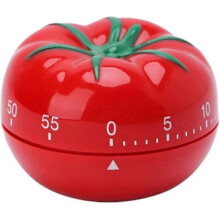 Tomato-Shaped Mechanical Kitchen Timer with 360 Rotating Base - Silent Cooking Baking Tool_cp -CN-NEW