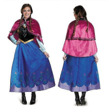 (2XL) Frozen Anna Cosplay Dress Halloween Costume For Women -CAHA
