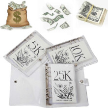 (C) 12-month Envelopes Money Saving Challenge Binder,savings Challenge Binder,money Savings Challenges Book With Envelopes