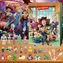 2025 Christmas Advent Calendar - 24 Days Countdown Calendar Anime Blind Box Acrylic Ornaments, Reusable Christmas Tree Decor Blind Box for Kids & Fami