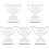 5Pcs Troféu Para Transferência Térmica Pé 4