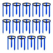 14 stuks lichtgewicht voetbal oefenriem voetbal singels-Blauw