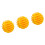3Pcs Light Weight Golf Training Balls Resilient Design-Yellow 1