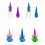Squid Fishing Light LED Lure Unbreakable Plastic-eyes 16 5