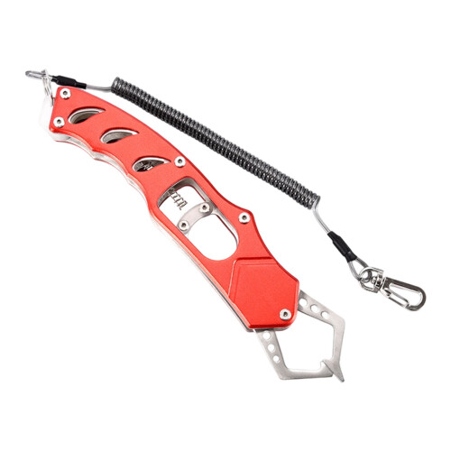 Portable Fish Lip Clip Holder Control Clamps-TK28 red thickened