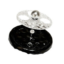 Ceramic Toothbrush Stand Hygienic Bathroom Storage For-Black