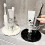 Ceramic Toothbrush Stand Hygienic Bathroom Storage For-Black 7