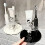 Ceramic Toothbrush Stand Hygienic Bathroom Storage For-Black 5