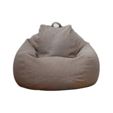 (Brown, 90 x 110cm) New Extra Large Bean Bag Chairs Couch Sofa Cover Indoor Lazy Lounger For Adults Kids Sellwell_cp -CN-WR