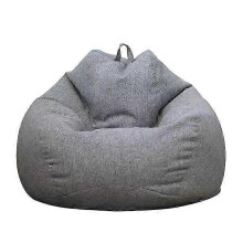 (Gray, 100 x 120cm) New Extra Large Bean Bag Chairs Couch Sofa Cover Indoor Lazy Lounger For Adults Kids Sellwell_cp -CN-WR