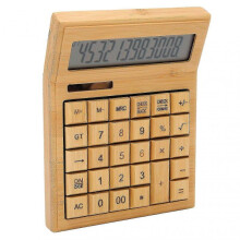 Bamboo Solar And Battery Calculator Eco-friendly School Calculator 29 Keys