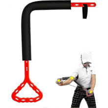 (red) Golf Swing Posture Correction Trainer - Adjustable Rotation Aid For Driving Range Practice Stance Improvement_cp -CN-NEW