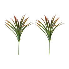 Realistic Grass Plant with Ground Stake Faux Greenery Plant-C 2