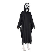 (XL) Scream 6 Ghostface Costume With Mask, Scary Horror Cloak For Adults -CAA