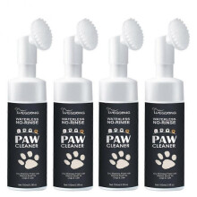 (4pcs) Pets Paw Cleaner Pet Dry Shampoos Foot Cleaner with Brush Dogs Dirt Removal Puppy Paw Care Smooth Cat Hair Pet Foot Foam Cleaner