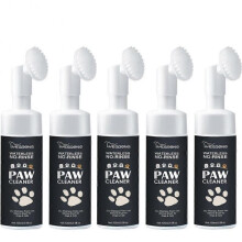 (5pcs) Pets Paw Cleaner Pet Dry Shampoos Foot Cleaner with Brush Dogs Dirt Removal Puppy Paw Care Smooth Cat Hair Pet Foot Foam Cleaner