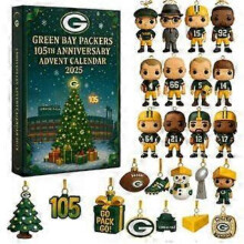2025 Christmas Advent Calendar - 24 Days Countdown Calendar Green Bay Packaging Worker Blind Box,Christmas for Baby,Acrylic Ornaments Christmas Tree D