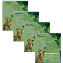 (4pcs) Cat Deterrent Outdoor, Cat Repellent Outdoor & Indoor, Natural Cat Deterrent to Keep Cats Out Off Lawn, Yard, Garden, Keep Cats Away, Against