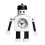Postman Robot Clock Novelty Alarm Clock Bedside Desk Clock White -CN-AA 1