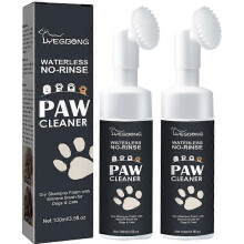(2pcs) Pets Paw Cleaner Pet Dry Shampoos Foot Cleaner with Brush Dogs Dirt Removal Puppy Paw Care Smooth Cat Hair Pet Foot Foam Cleaner