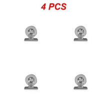 (Silver 4PCS) 1/2/4/6pcs Fridge Magnets Clips With Anti-Scratch Sticky Pads Refrigerator Magnetic Clips Strong Heavy Whiteboard Magnets Clip