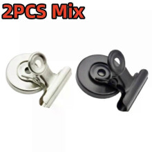(2PCS MIX) 1/2/4/6pcs Fridge Magnets Clips With Anti-Scratch Sticky Pads Refrigerator Magnetic Clips Strong Heavy Whiteboard Magnets Clip