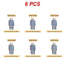 (6pcs, A) 1~10PCS Portable USB Type C Adapter Male To USB 3.0 Female OTG Cable Elbow Converter For MacBook Laptop Mobile Phone Data