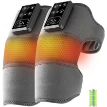 2PCS Electric Heated Knee Brace Massager with Heat & Vibration for Knee/Elbow/Shoulder Pain Relief