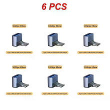 (6pcs, B) 1~10PCS Portable USB Type C Adapter Male To USB 3.0 Female OTG Cable Elbow Converter For MacBook Laptop Mobile Phone Data