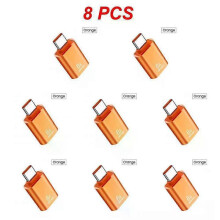 (8pcs, G) 1~10PCS Portable USB Type C Adapter Male To USB 3.0 Female OTG Cable Elbow Converter For MacBook Laptop Mobile Phone Data