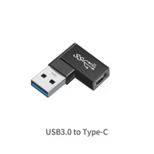 (1pcs, F) 1~10PCS Portable USB Type C Adapter Male To USB 3.0 Female OTG Cable Elbow Converter For MacBook Laptop Mobile Phone Data
