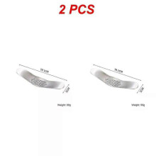 (Style G, 2pcs) 1/2PCS Stainless Steel Curved Garlic Press Mincer Manual Ginger Crusher Masher Multifunction Shredder Kitchen Fruit Vegetable