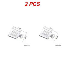 (Style F, 2pcs) 1/2PCS Stainless Steel Curved Garlic Press Mincer Manual Ginger Crusher Masher Multifunction Shredder Kitchen Fruit Vegetable