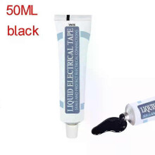 (50ml Black) 50ml Liquid Insulating Tape Repair Rubber Electrical Wire Cable Fix Line Glue Waterproof Sealant High Temperature Resistant Tape