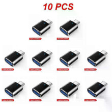 (10pcs, D) 1~10PCS Portable USB Type C Adapter Male To USB 3.0 Female OTG Cable Elbow Converter For MacBook Laptop Mobile Phone Data