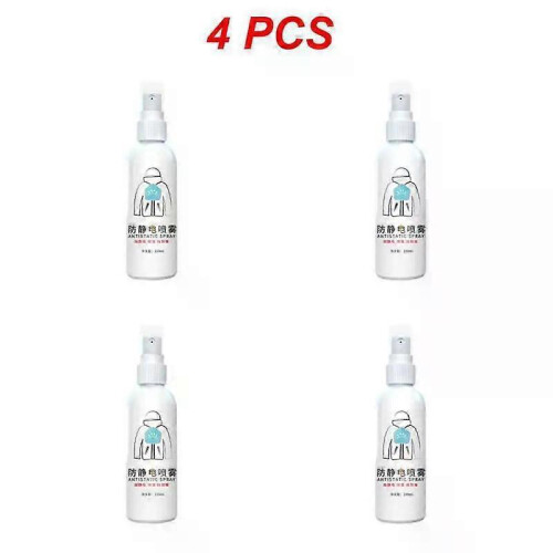 (4PCS) Static Spray Make Clothes Smooth Water Agent Multifunction Quick Static Electricity Removal Portable Household Items Anti-static