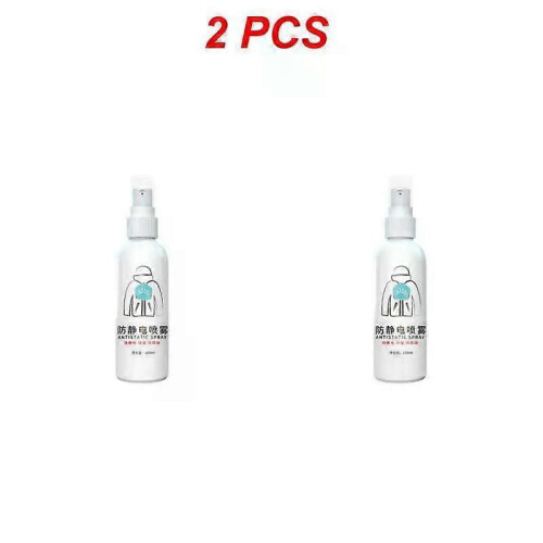 (2PCS) Static Spray Make Clothes Smooth Water Agent Multifunction Quick Static Electricity Removal Portable Household Items Anti-static