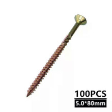 (2pcs, 5 X80mm) 100pcs Wood Screws T25 35/45/60/80mm Flat Head Self Tapping Screws Torx Deck Screw Wood Binding Screws For Hardware
