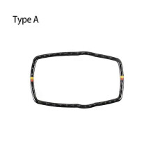 (10pcs, A) Car Multimedia Button Frame Cover Car Interior Stickers Carbon Fiber Frame Sticker For BMW F10 F20 F30 F34 F07 F25 F26 F15 F16