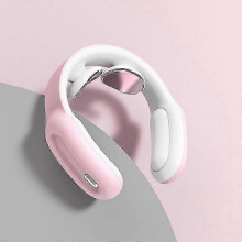 (Pink)Neck Massager Electric Neck Massage Pain Relief Tool Cervical Vertebra Physiotherapy -CAA
