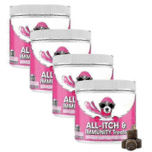 (4 bottles) Nutri-paw All-itch Immunity Treats For Dogs-soothe Itchy Paws,eyes,ears,skin -CN New