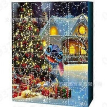 2025 Christmas Advent Calendar - 24 Days Countdown Calendar Stitch Blind Box Acrylic Ornaments, Reusable Christmas Tree Decor Blind Box for Kids & Fam