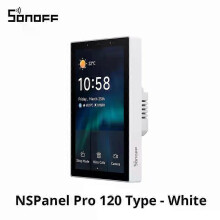 (NSPanel120PW) New SONOFF NSPanel Pro 120 Smart Home Control Panel Touch Screen Zigbee3.0 Gateway Voice Control Via Alexa Google Matter Ewlink