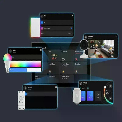 (NSPanel120PW)New SONOFF NSPanel Pro 120 Smart Home Control Panel Touch Screen Zigbee3.0 Gateway Voice Control Via Alexa Google Matter Ewlink 2