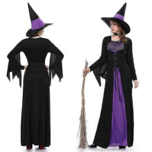 (L) Halloween Women Spellbound Witch Cosplay Fancy Dress Book Week Costume Hat Set -nmaov -CAHA